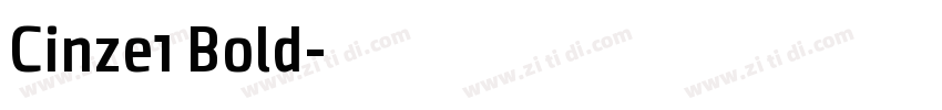 Cinze1 Bold字体转换